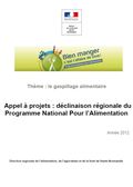 Appel à projet nutrition