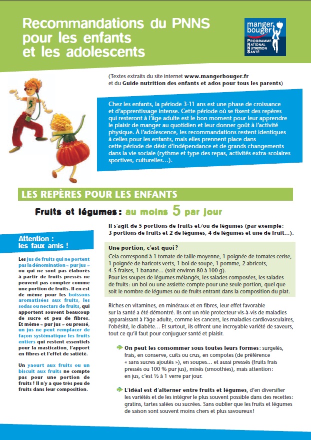 Guide de l'alimentation ; de la naissance à l'adolescence ; AP