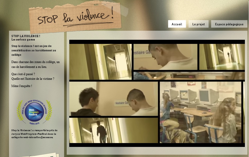 Comment faire face au cyberharcèlement à l'école. &quot;Stop la violence&quot; : le Serious game qui encourage l'empathie - Veille EPS école