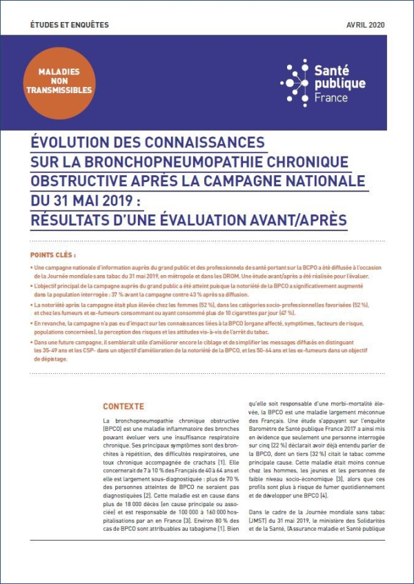 Évolution Des Connaissances De La Bronchopneumopathie Chronique ...